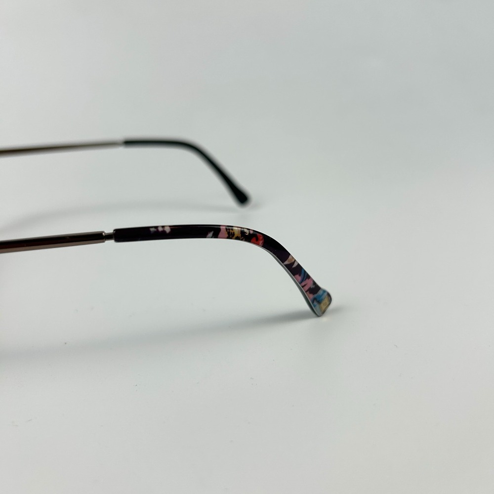 Vera Bradley Indiana Rose Tavia Womens Eyeglasses Brown Full Rim 52-18-135 mm - Picture 7 of 13